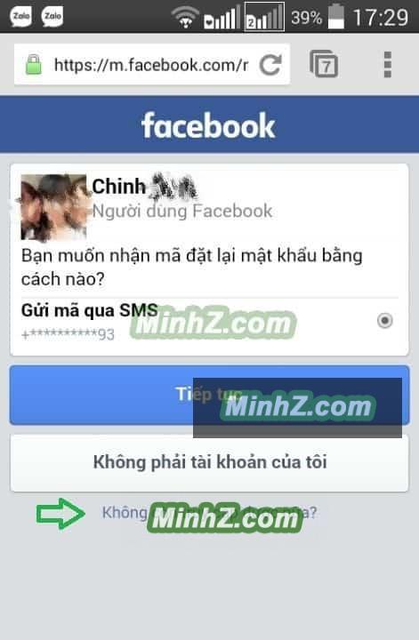 Từng bước lấy lại phục hồi facebook trên điện thoại